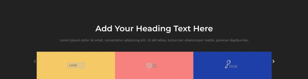 logo slider using Elementor