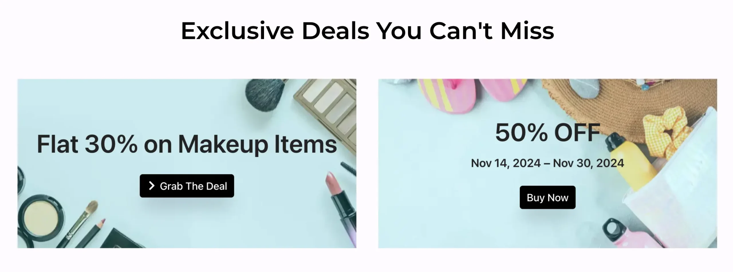 exclusive deals