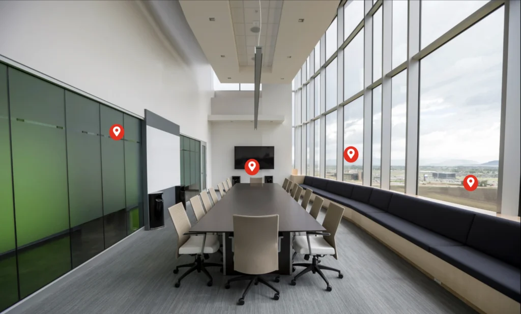 Office layout interactive blocks