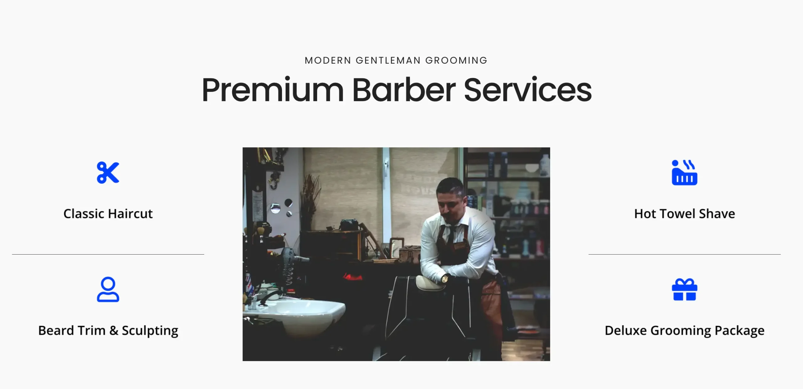 premium barbar services