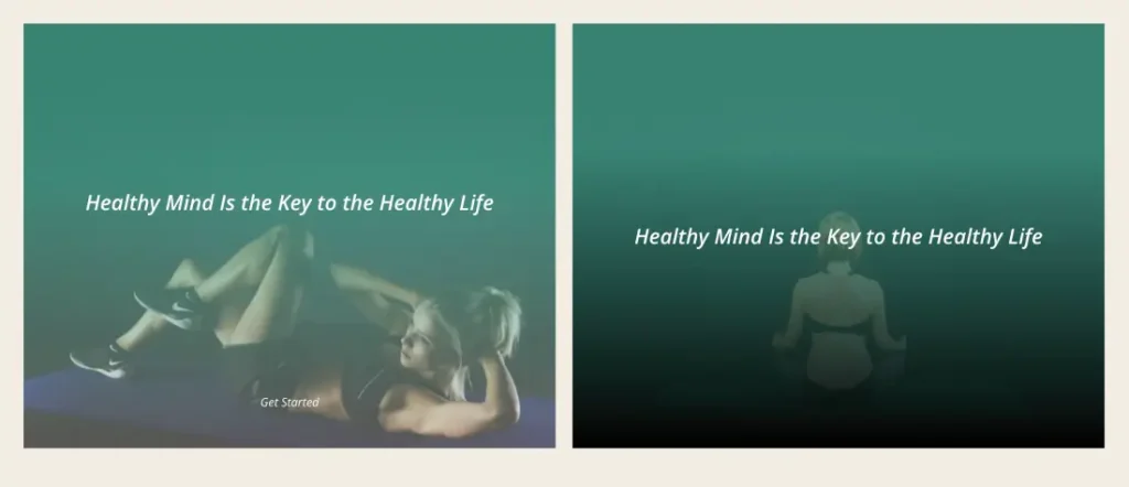 Yoga wellness feature section