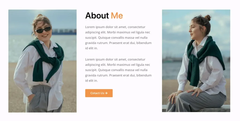 Free Elementor About Section for Portfolio Website
