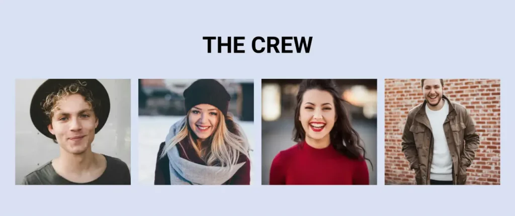 The crew prebuilt layout