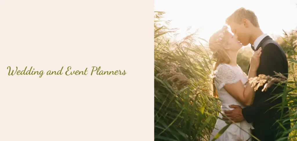 Wedding planner block website section