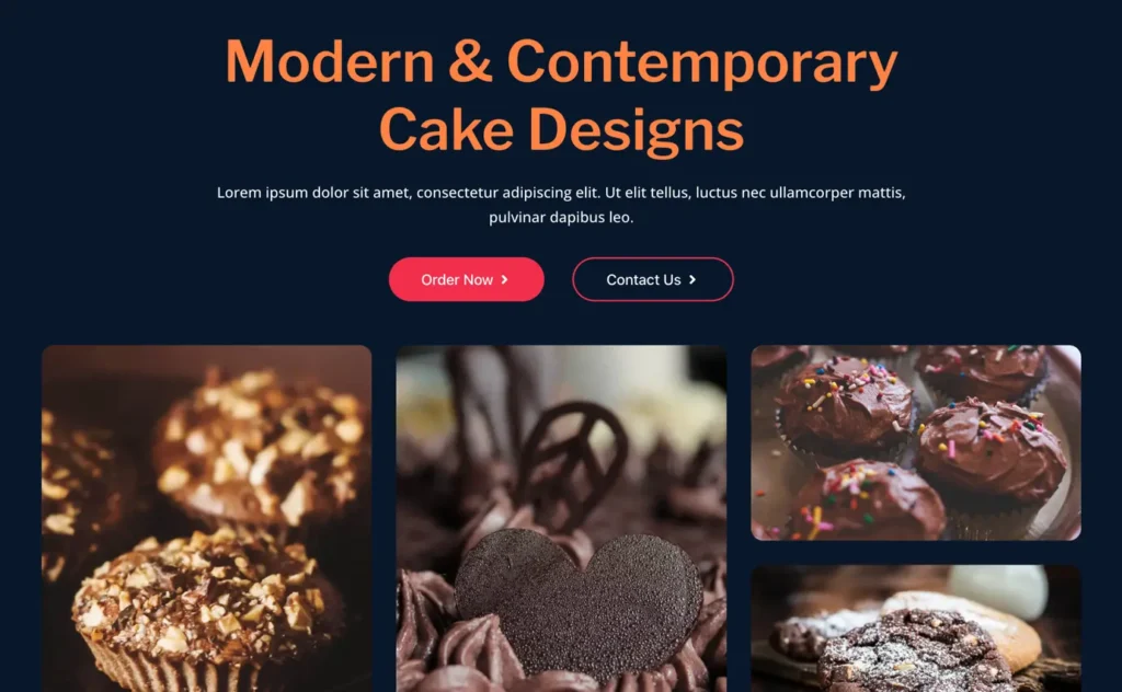 Bakery product marketing banner template