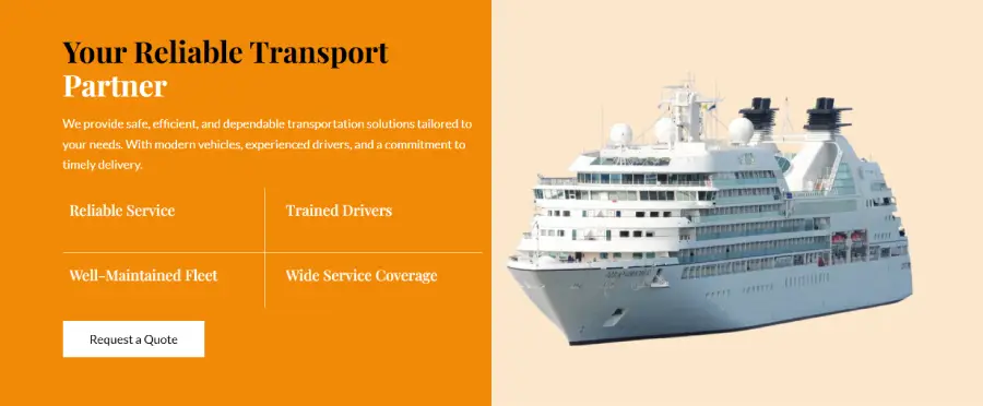 Transport service layout blocks